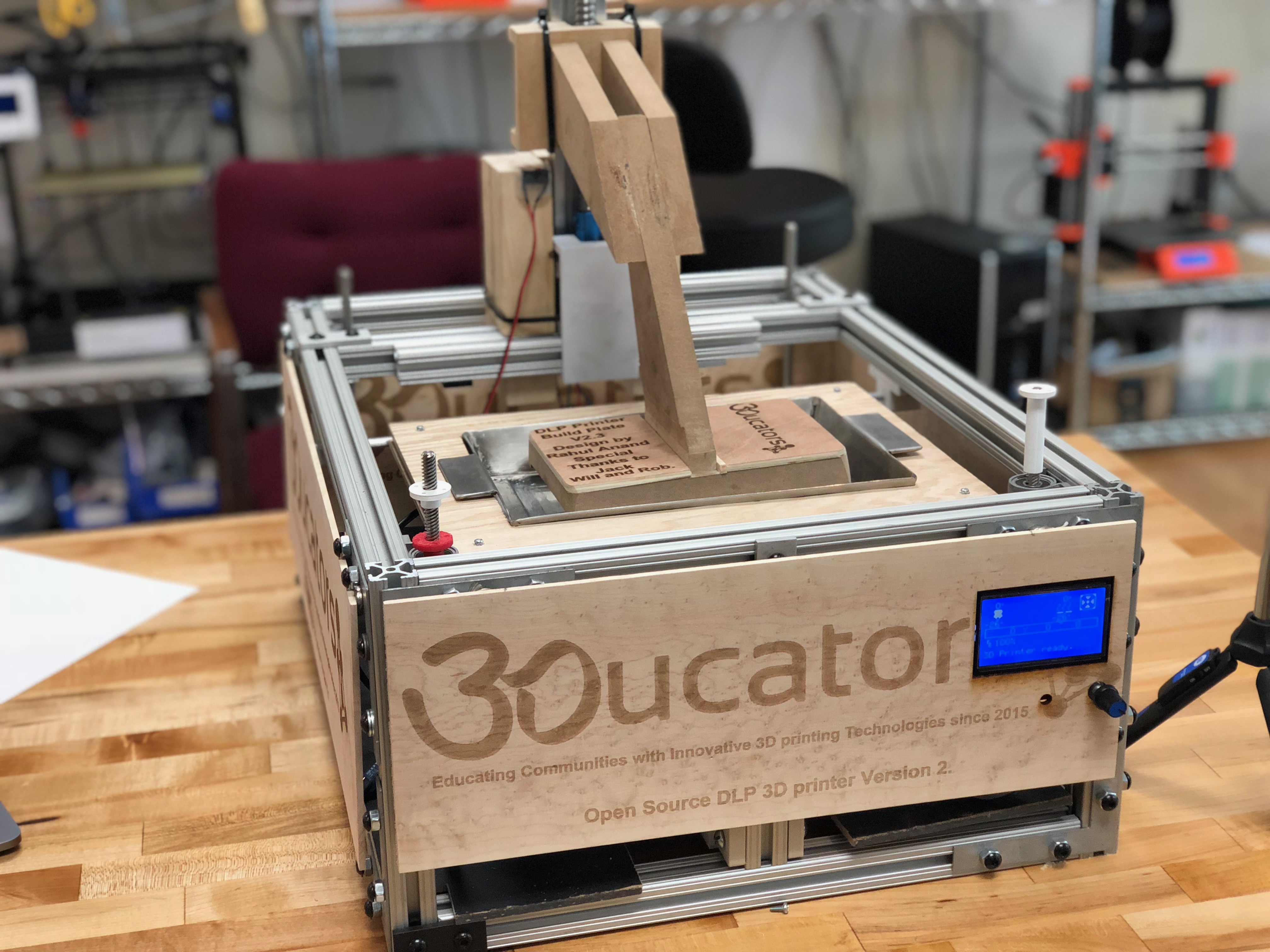 Open Source DLP 3D printer project image