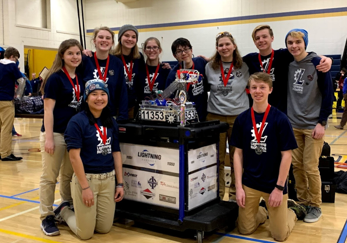 Lake Country Lutheran HS Lightning Robotics Team Maker Picture