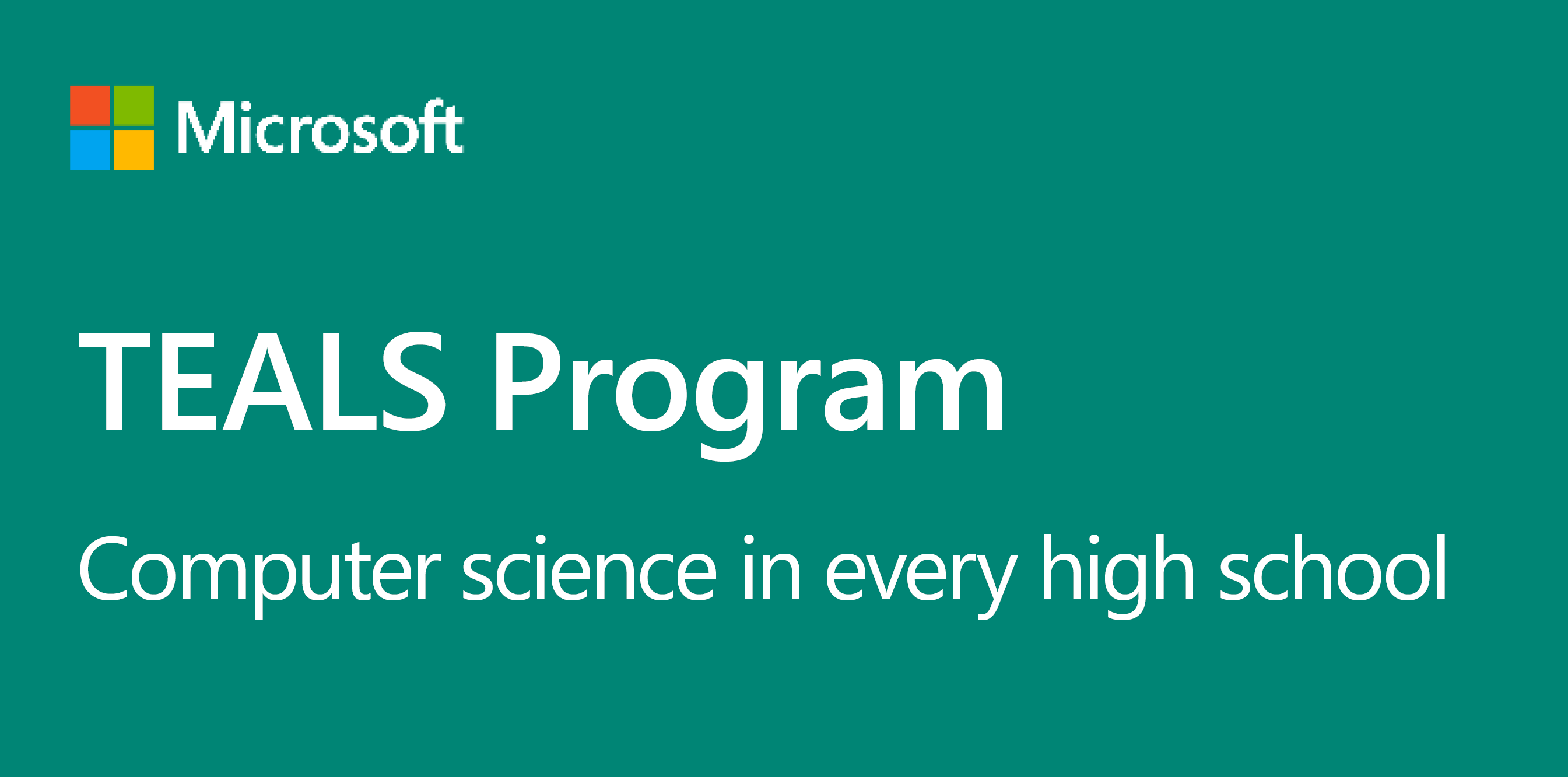 TEALS Microsoft - Computer Science Education project image